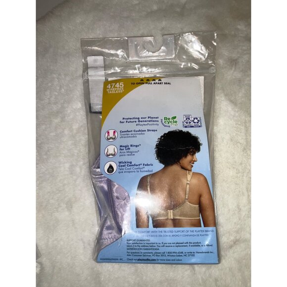 Playtex 18 Hour 40C Ultimate Lift & Support Bra 20/27 Liliac - Picture 4 of 5
